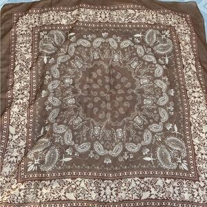 SHEIN Brown Paisley Scarf